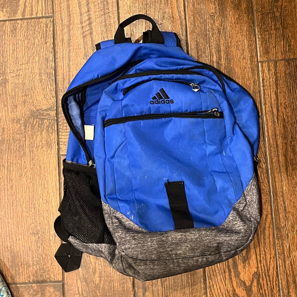 Blue adidas backpack